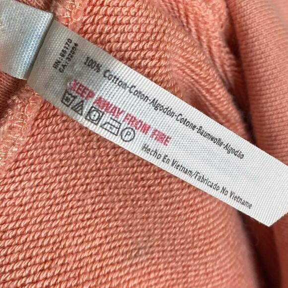 Free People Salvation Oversize Crop Turtleneck Sweatshirt in Apricot Women’s XS - Picture 12 of 14